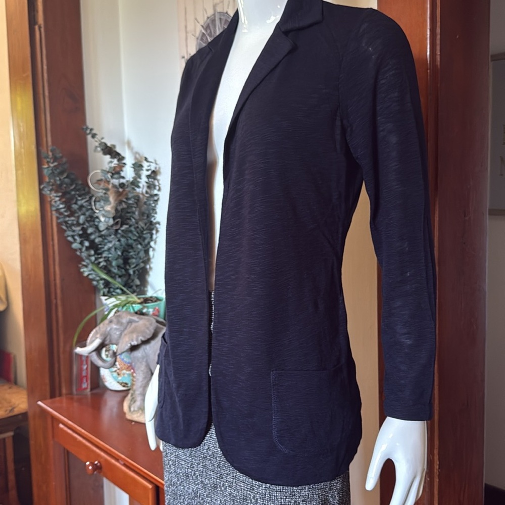 NWT northern reflections size small Stylish navy cardigan, sheer Blazer